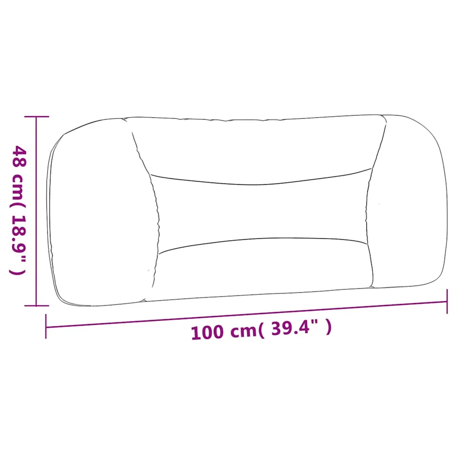 Coussin de tête de lit Hvar noir 100 cm similicuir - 10