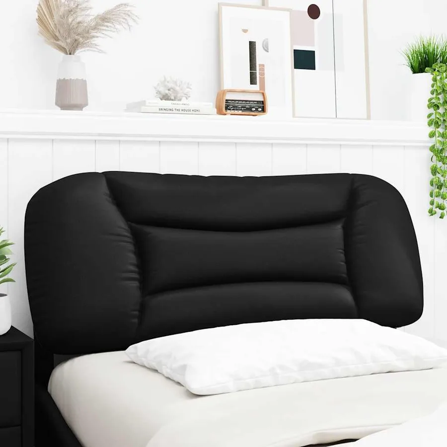 Coussin de tête de lit Hvar noir 100 cm similicuir - 3
