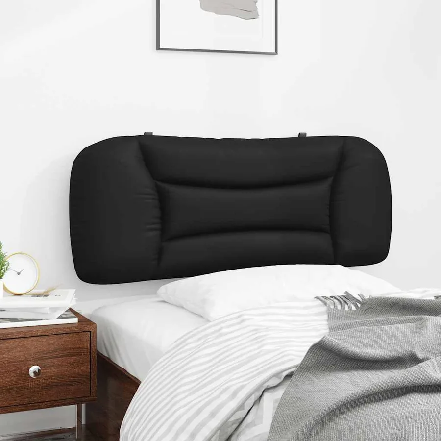Coussin de tête de lit Hvar noir 100 cm similicuir - 4