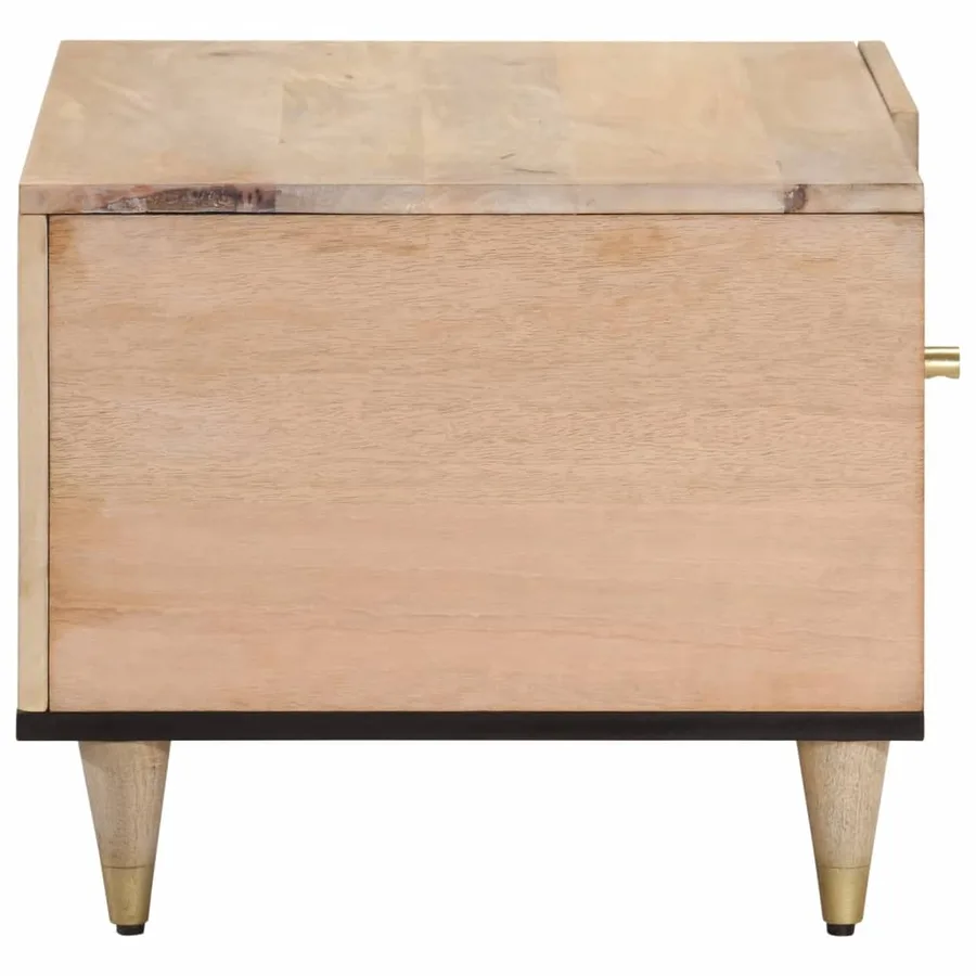 Table basse 80x50x40 cm bois de manguier massif - 4
