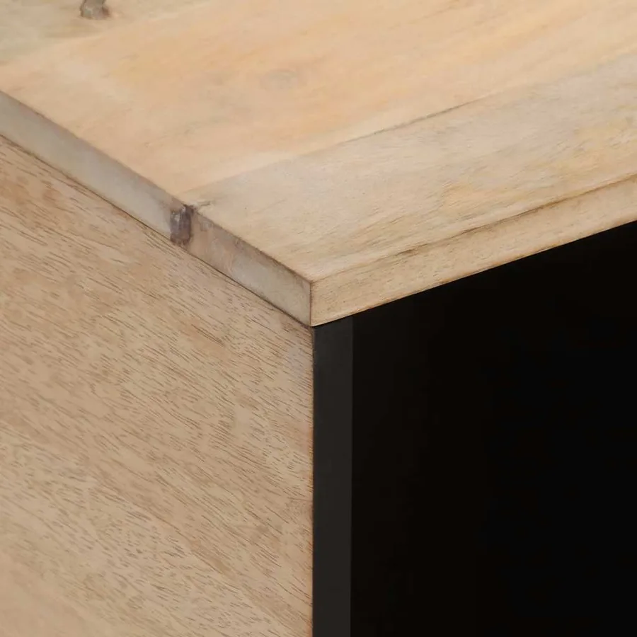 Table basse 80x50x40 cm bois de manguier massif - 7
