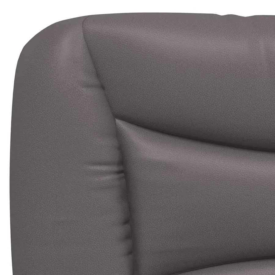 Cadre de lit sans matelas Hvar gris 100x200 cm similicuir - 9