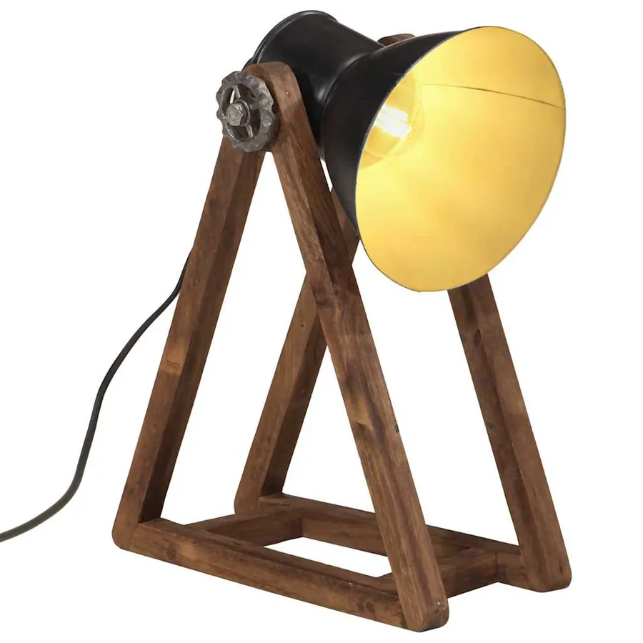 Lampe de bureau 25 W noir 30x17x40 cm E27