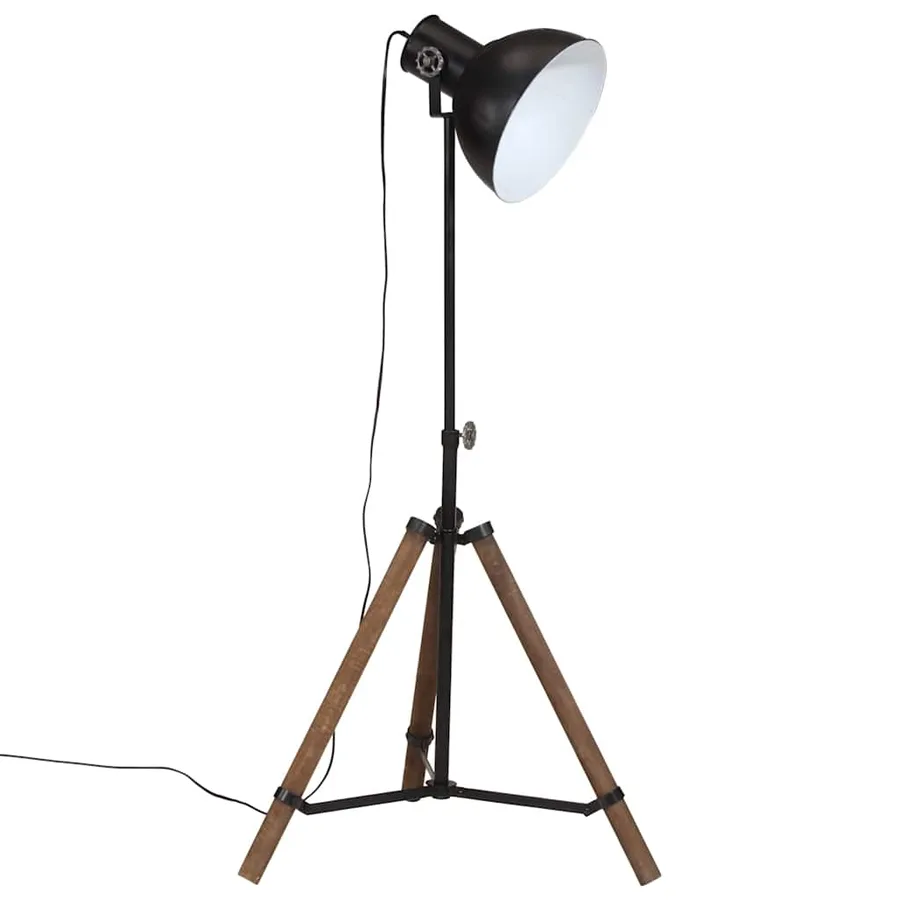 Lampadaire 25 W noir 75x75x90-150 cm E27 - 2
