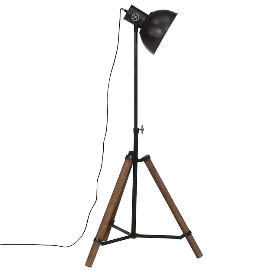 Lampadaire 25 W noir 75x75x90-150 cm E27 - 4