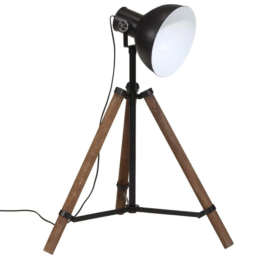 Lampadaire 25 W noir 75x75x90-150 cm E27 - 6