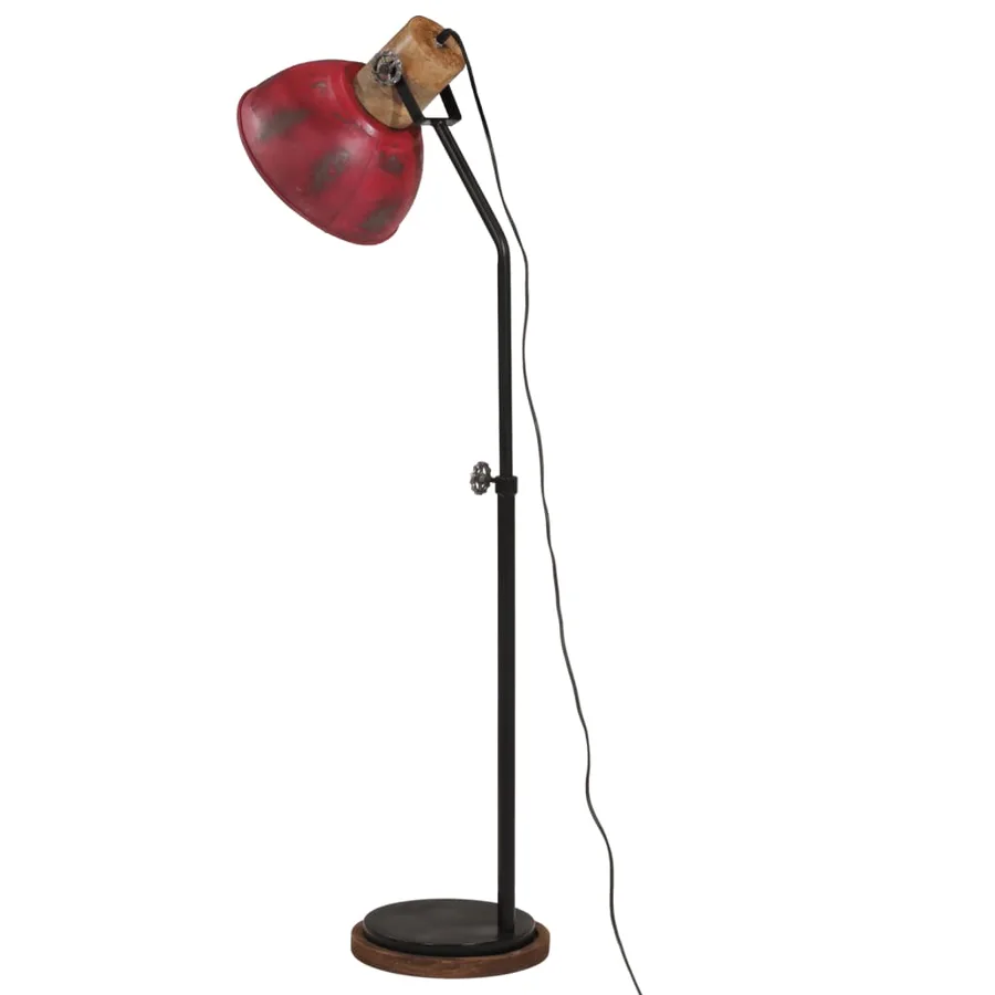 Lampadaire 25 W rouge délavé 30x30x100-150 cm E27 - 5
