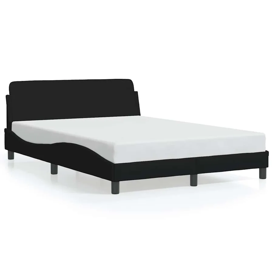 Cadre de lit Dover noir 140x190 cm tissu - 2