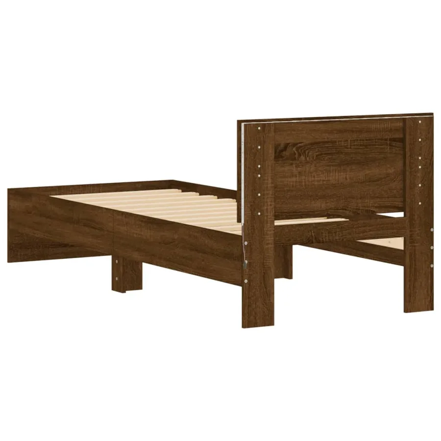 Cadre de lit sans matelas avec lumières LED 90x190 cm - 9