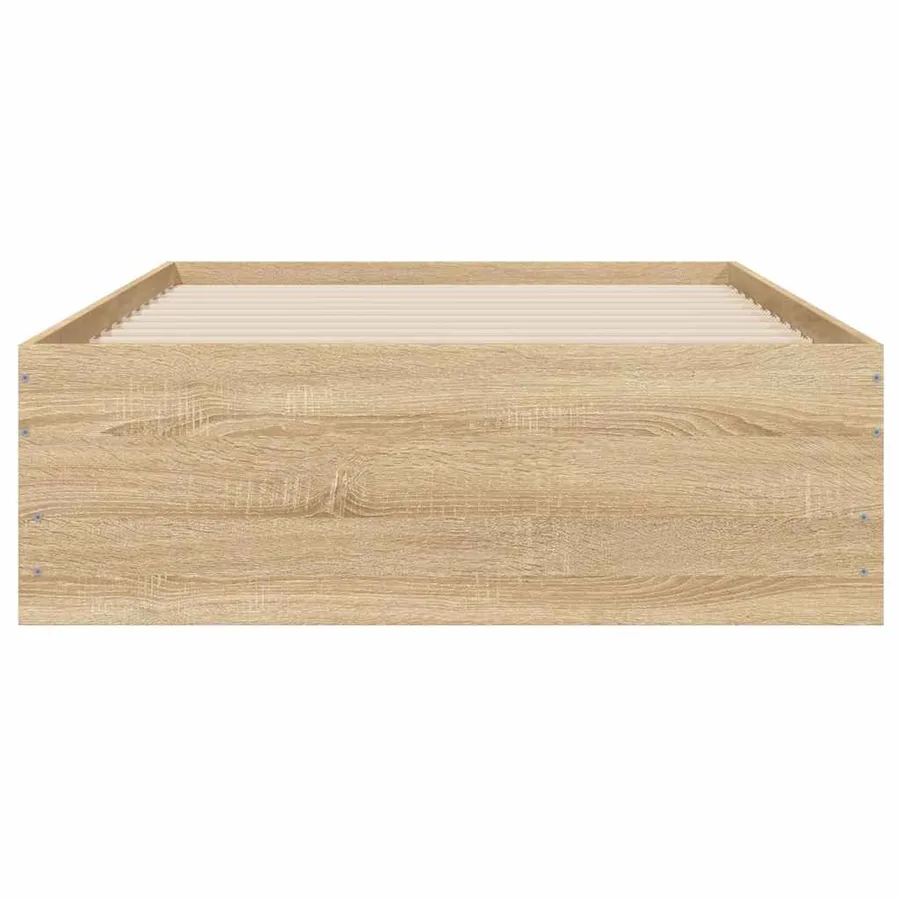 Cadre de lit avec tiroirs sans matelas chêne sonoma 90x200 cm - 6