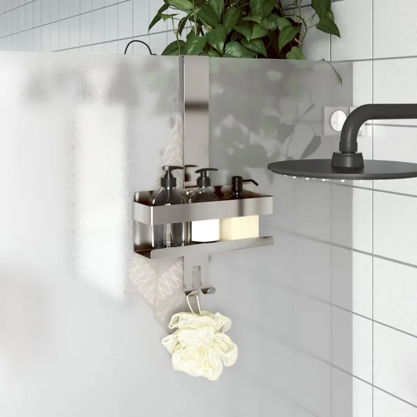 Support de douche suspendu acier inoxydable 304 brossé