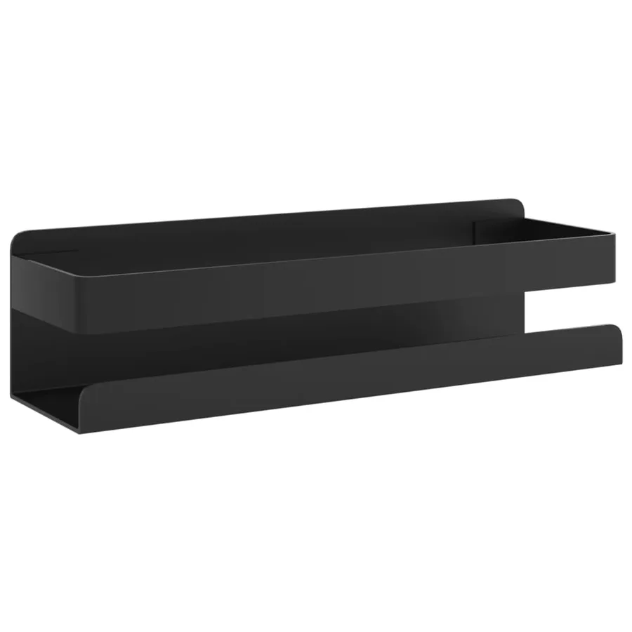 Étagère de douche noir mat acier inoxydable 304 brossé - 2