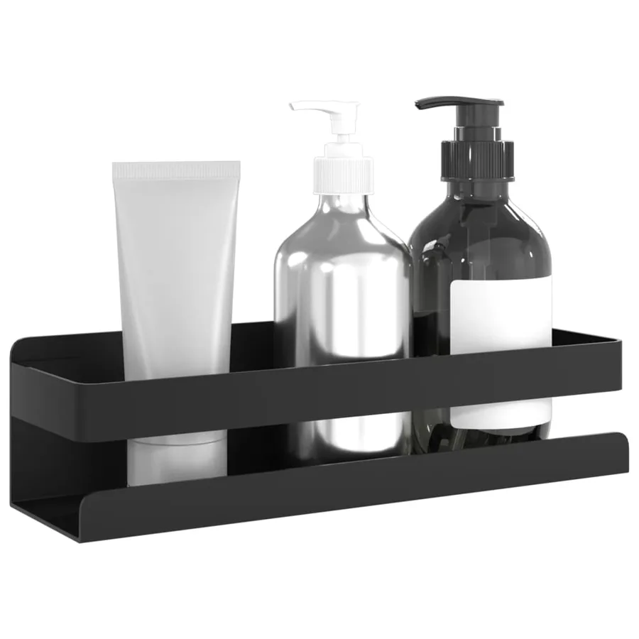 Étagère de douche noir mat acier inoxydable 304 brossé - 3