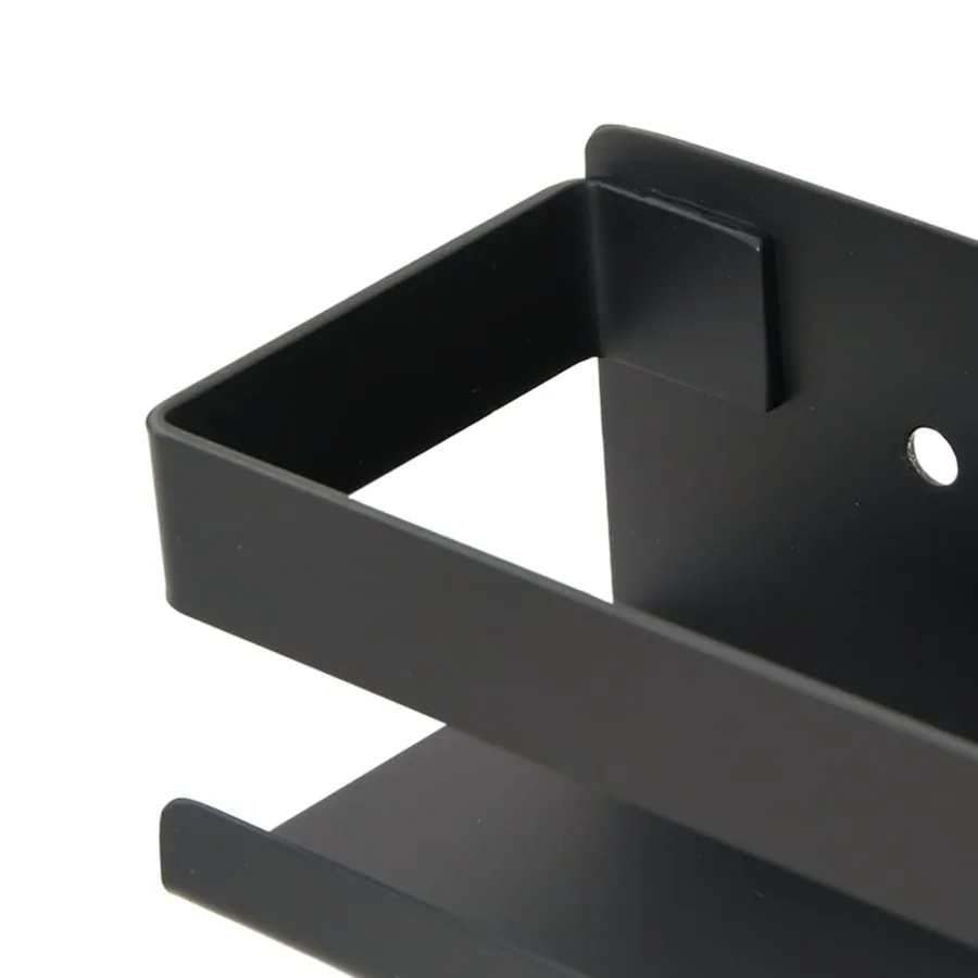 Étagère de douche noir mat acier inoxydable 304 brossé - 7