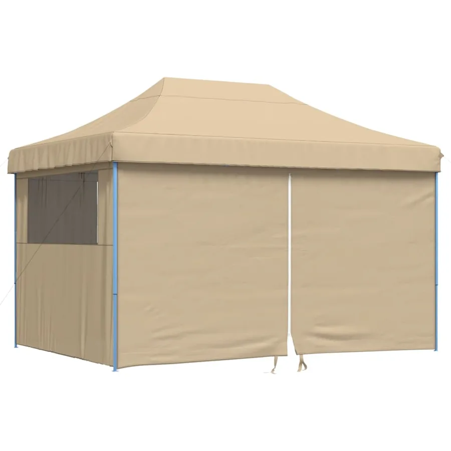 Tente de réception pliable escamotable avec 4 parois latérales - 2