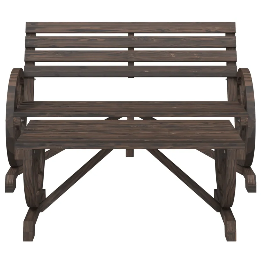 Salon de jardin 2 pcs bois de sapin massif - 3
