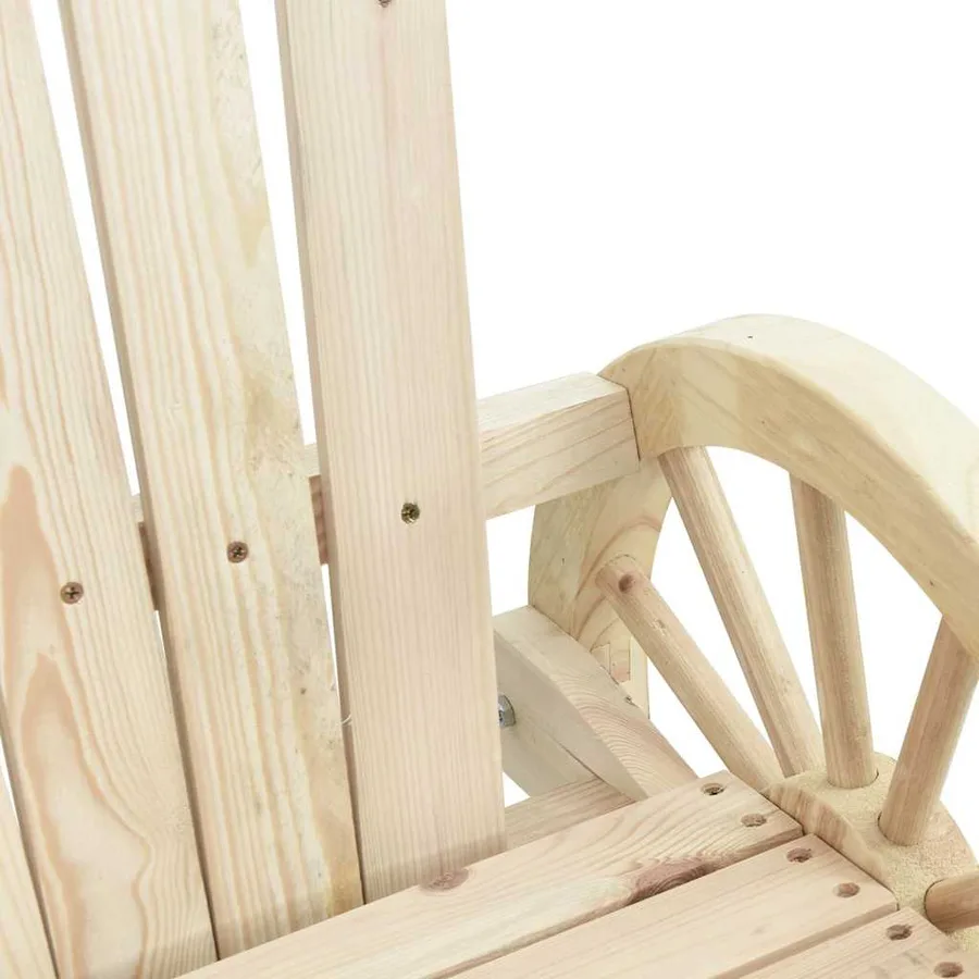 Salon de jardin 4 pcs bois de sapin massif - 12