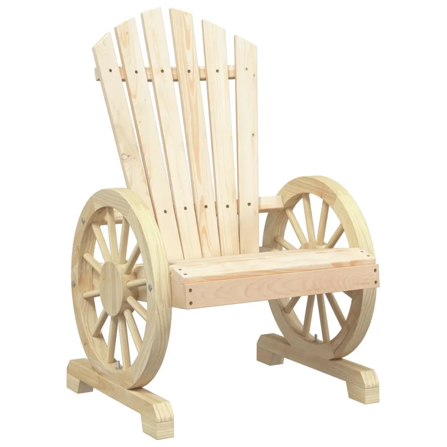 Salon de jardin 4 pcs bois de sapin massif - 8