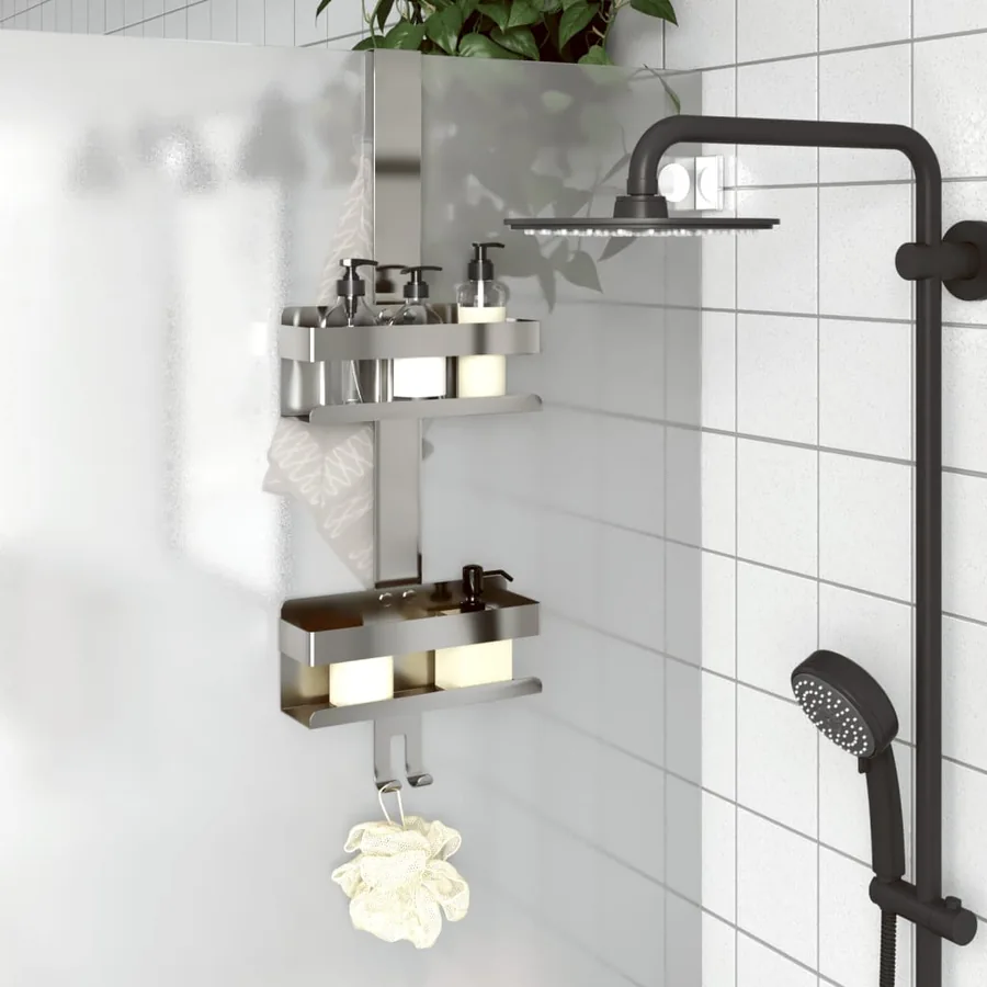 Support de douche suspendu acier inoxydable 304 brossé