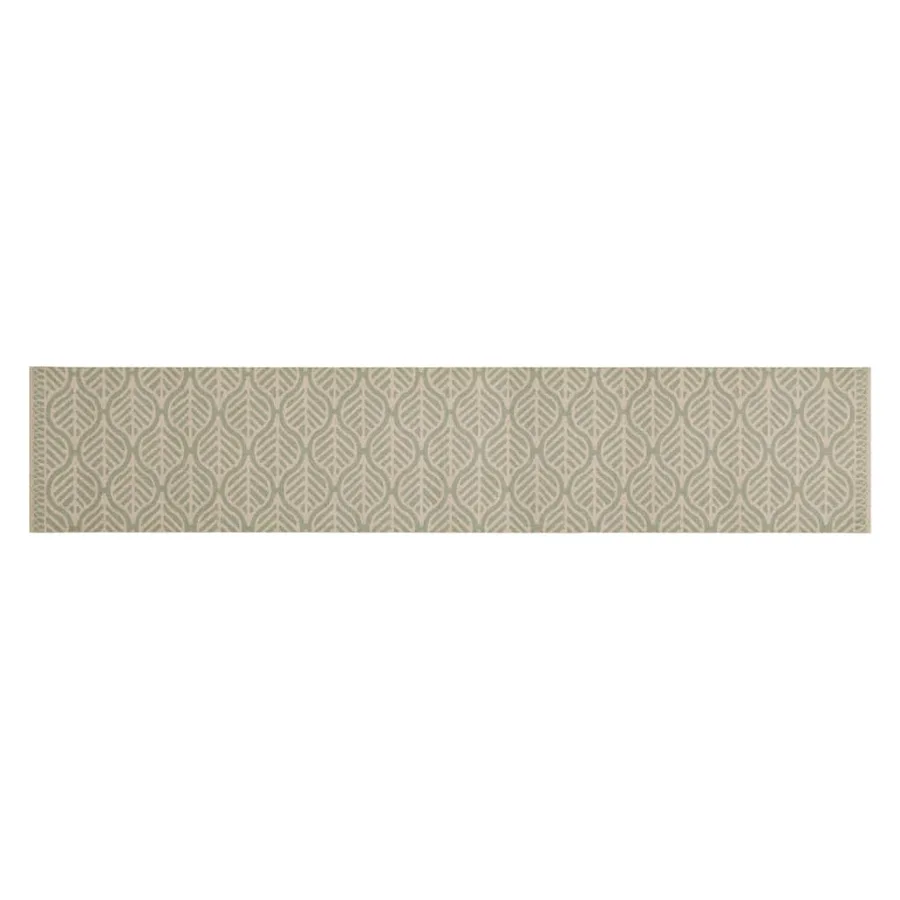 Tapis de cuisine lavable impression feuilles 60x300 cm velours - 2