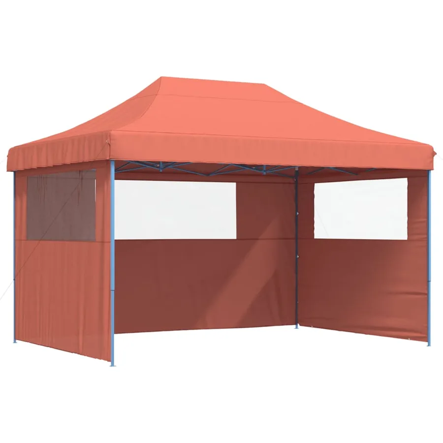 Tente de réception pliable escamotable avec 3 parois latérales - 2