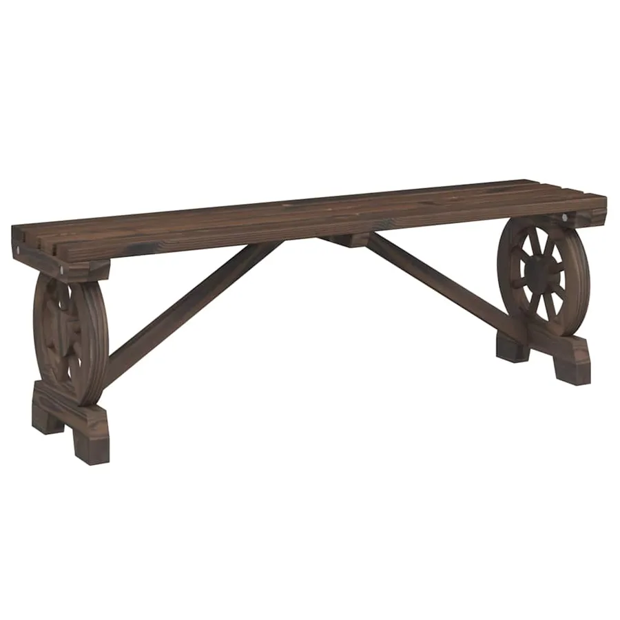 Ensemble à manger de jardin 3 pcs bois de sapin massif - 11