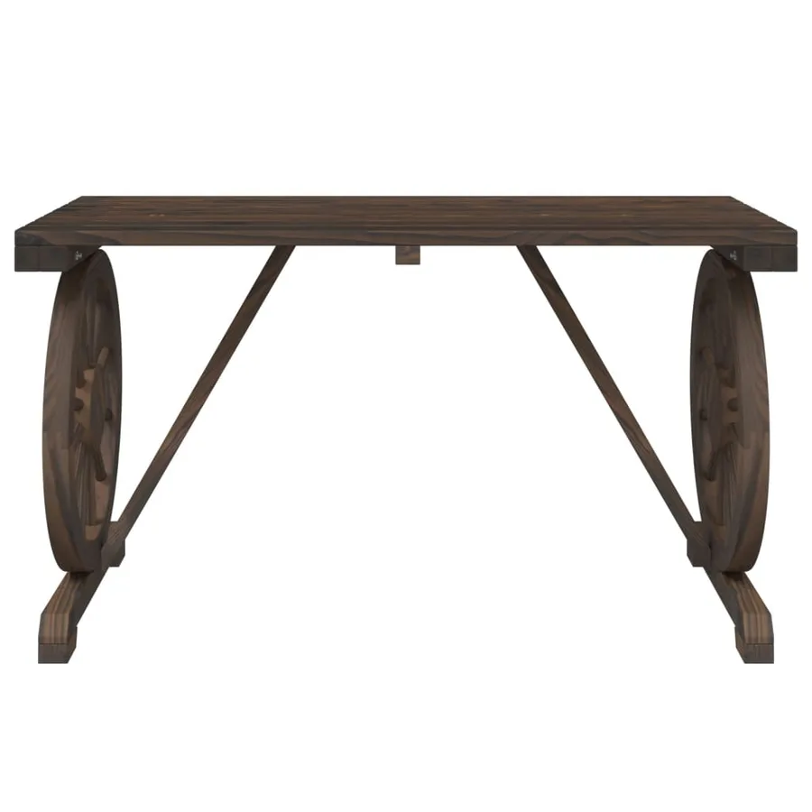 Ensemble à manger de jardin 3 pcs bois de sapin massif - 5