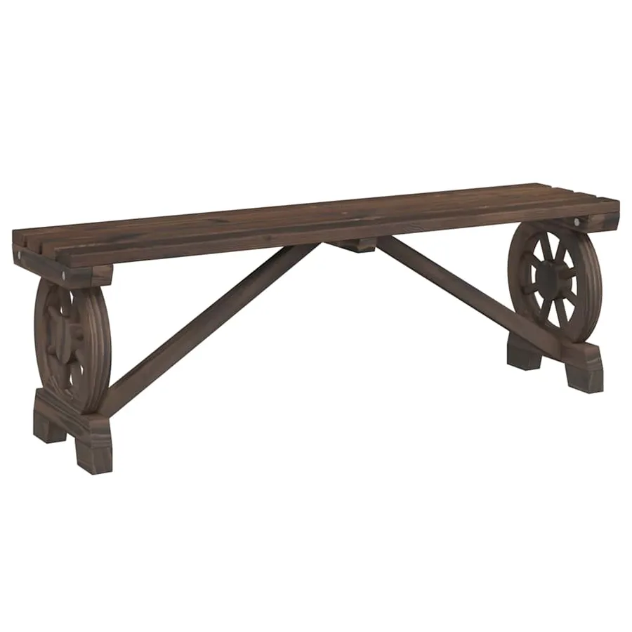 Ensemble à manger de jardin 3 pcs bois de sapin massif - 8