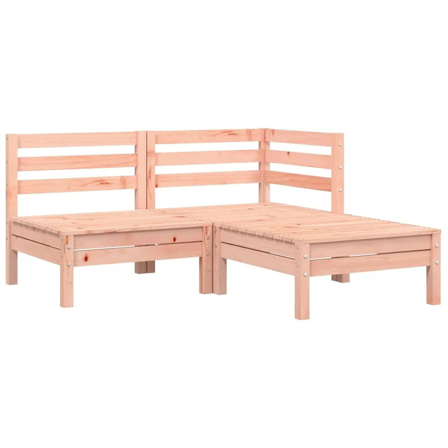 Canapé de jardin avec coussins et repose-pied 2 places - 4