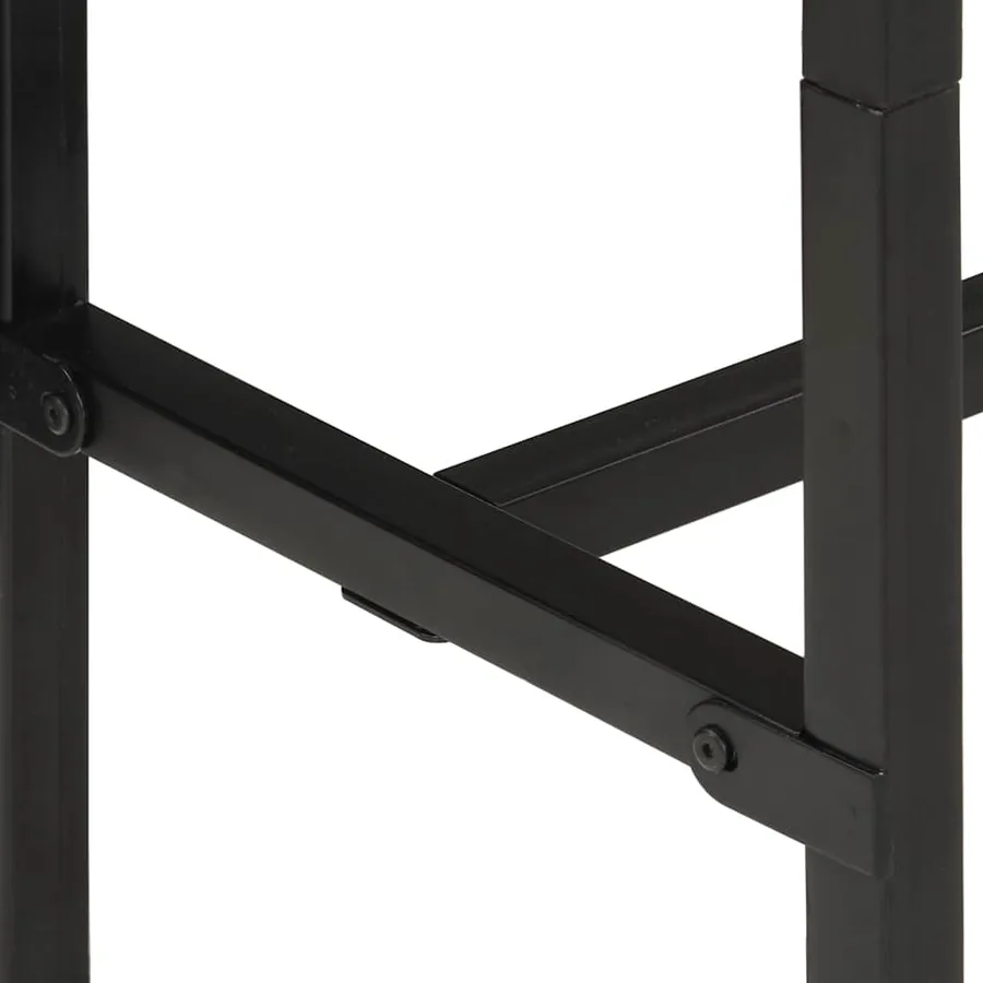 Table de bar 150x55x107 cm bois de manguier massif brut - 9
