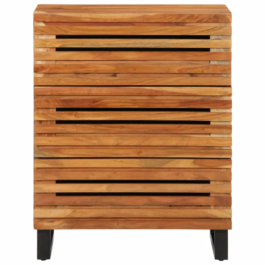 Buffet 60x34x75 cm bois d'acacia massif - 2