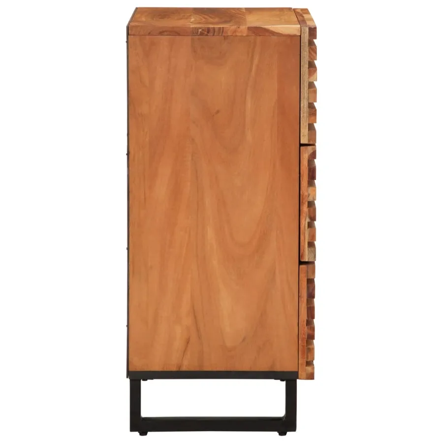 Buffet 60x34x75 cm bois d'acacia massif - 3