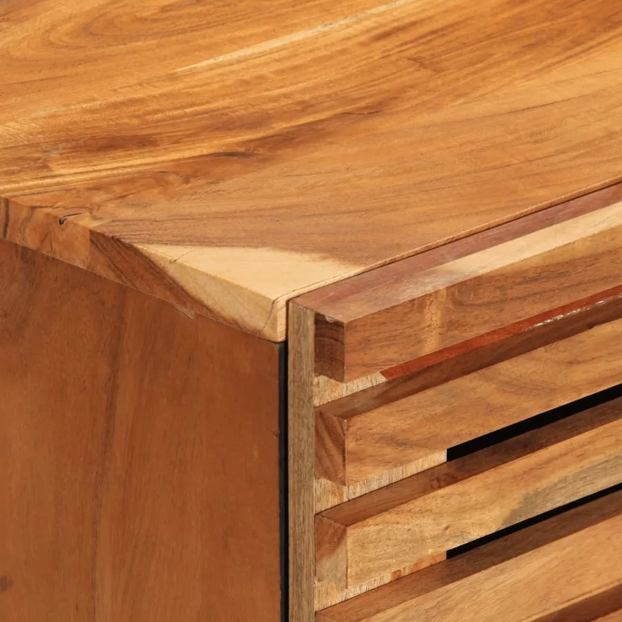 Buffet 60x34x75 cm bois d'acacia massif - 7