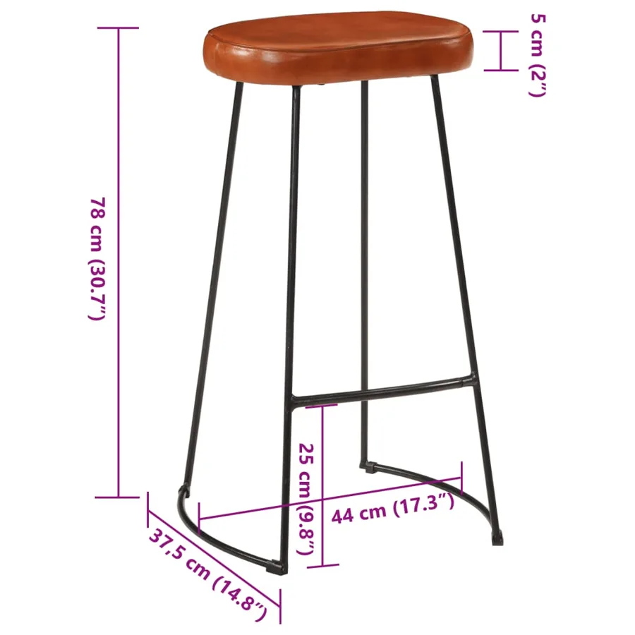 Ensemble de bar 3 pcs bois de manguier brut massif et métal - 16