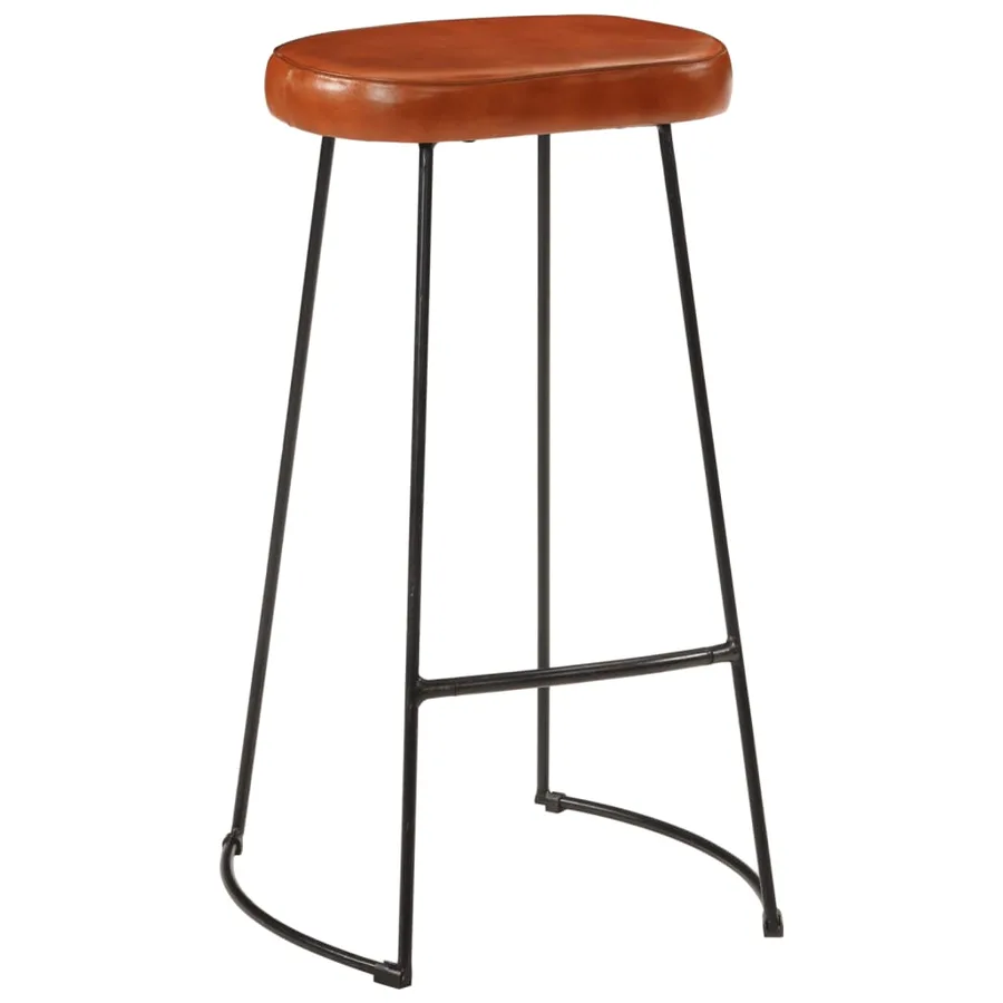 Ensemble de bar 3 pcs bois de manguier brut massif et métal - 3