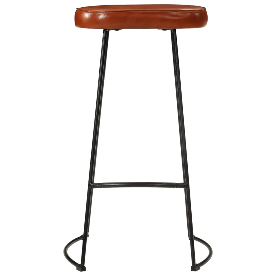 Ensemble de bar 3 pcs bois de manguier brut massif et métal - 4