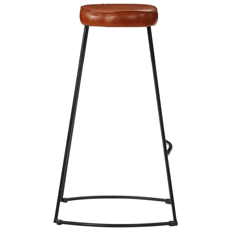 Ensemble de bar 3 pcs bois de manguier brut massif et métal - 5