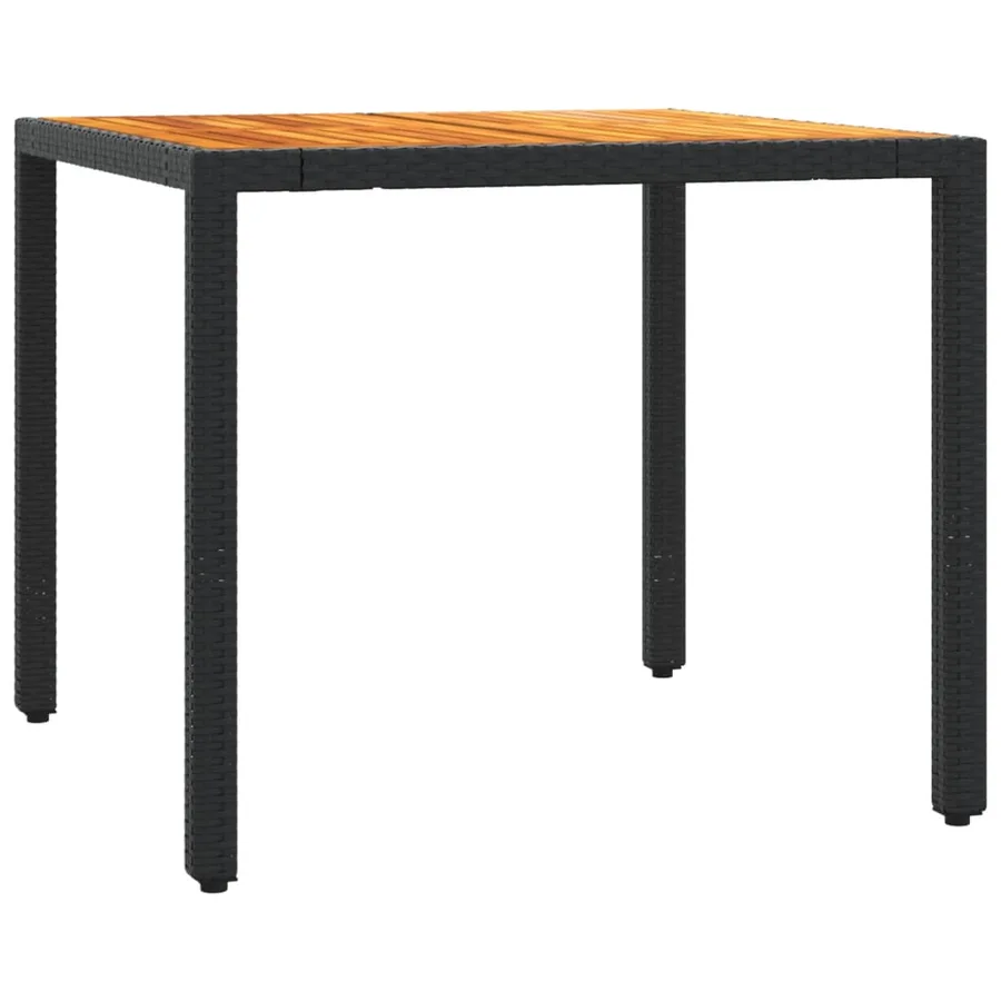 Ensemble à manger de jardin avec coussins 3 pcs Noir - 4