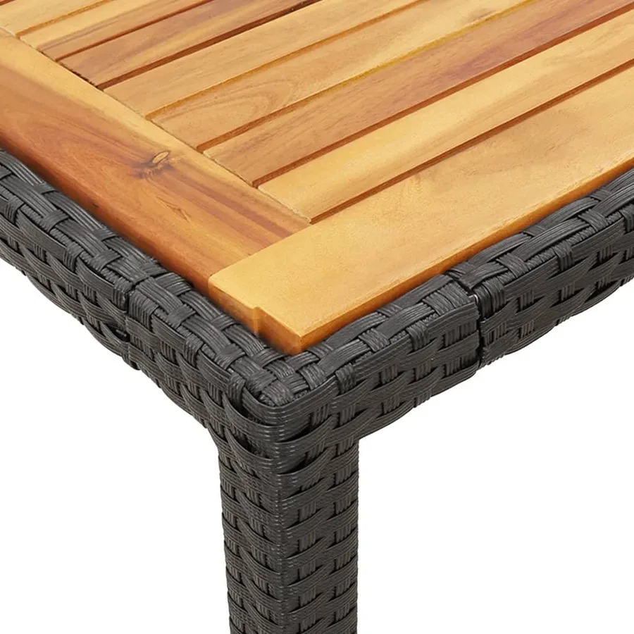 Ensemble à manger de jardin avec coussins 3 pcs Noir - 6
