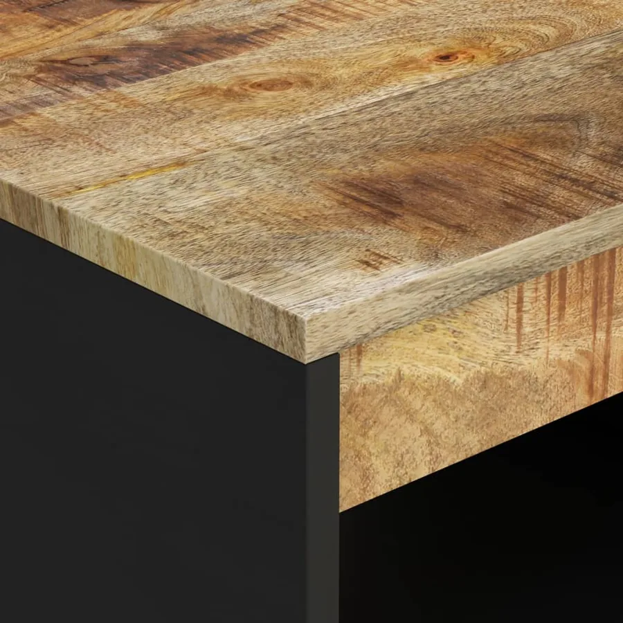 Table basse 90x50x40 cm bois de manguier massif - 5