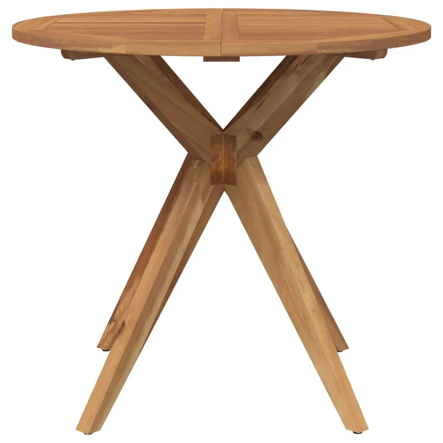 Ensemble à manger de jardin 5 pcs Bois d'acacia solide - 4