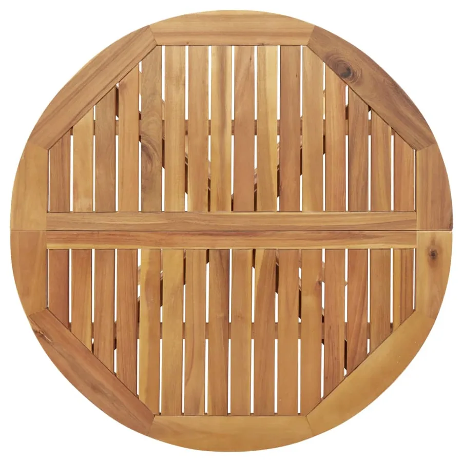Ensemble à manger de jardin 5 pcs Bois d'acacia solide - 7