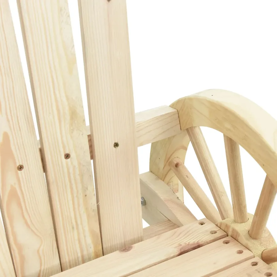 Chaises à bascule Adirondack lot de 2 bois de sapin massif - 8