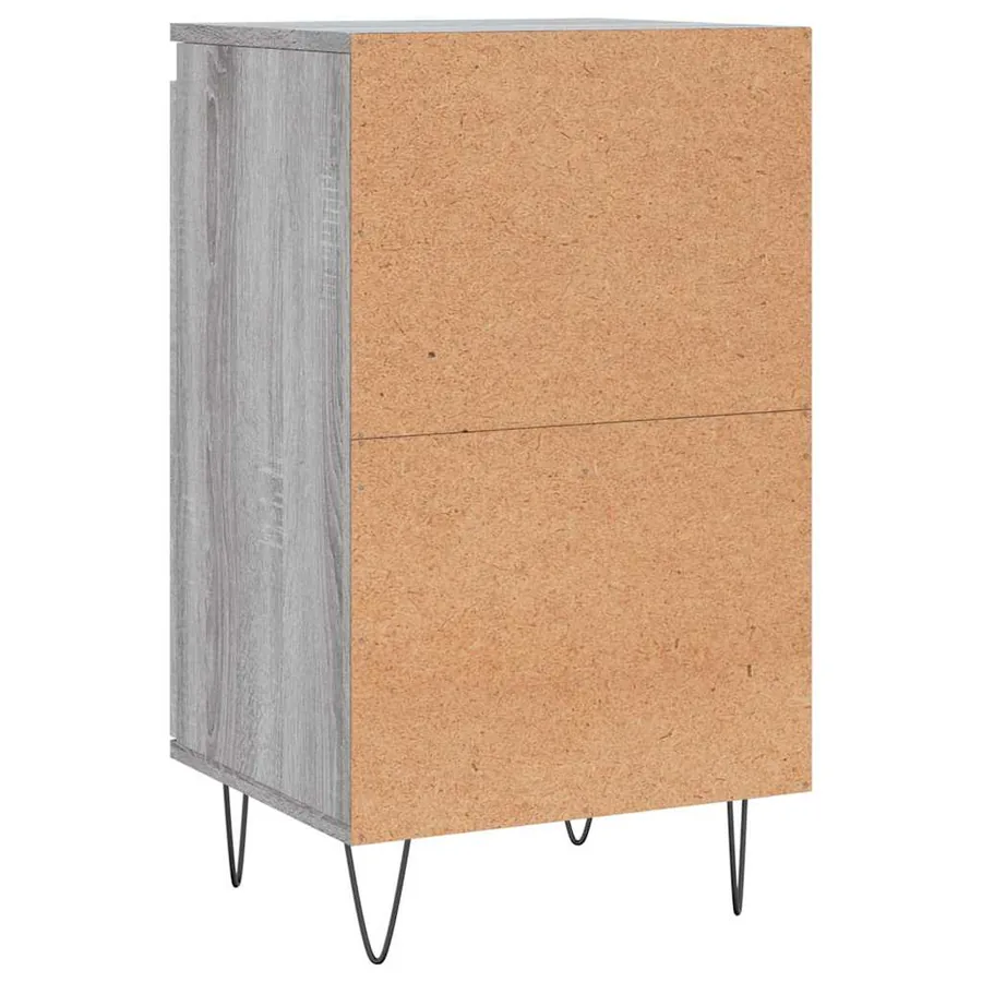Buffet sonoma gris 40x35x70 cm bois d'ingénierie - 5