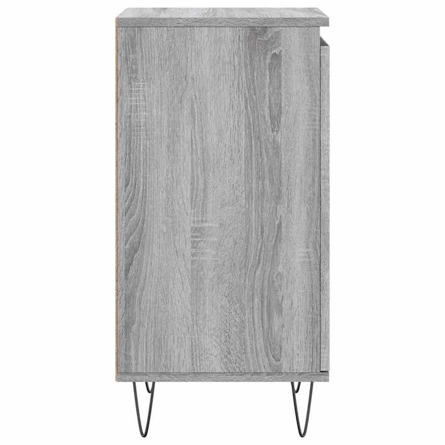 Buffet sonoma gris 40x35x70 cm bois d'ingénierie - 6