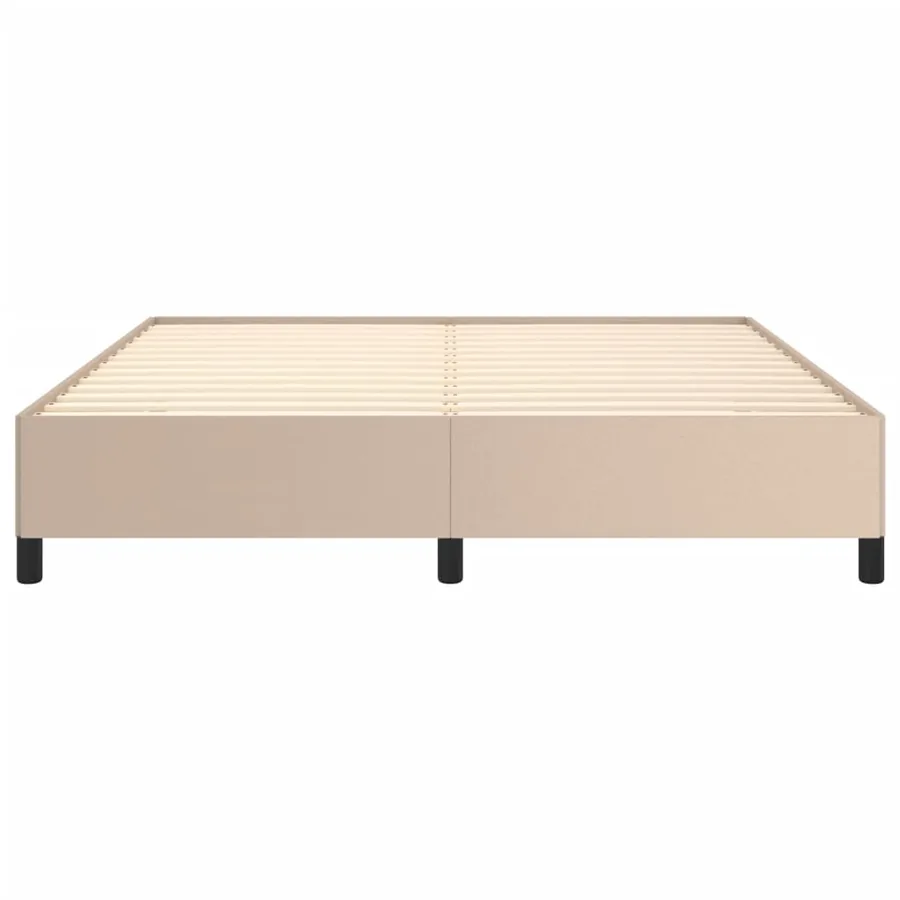Cadre de lit sans matelas cappuccino 160x200 cm similicuir - 5