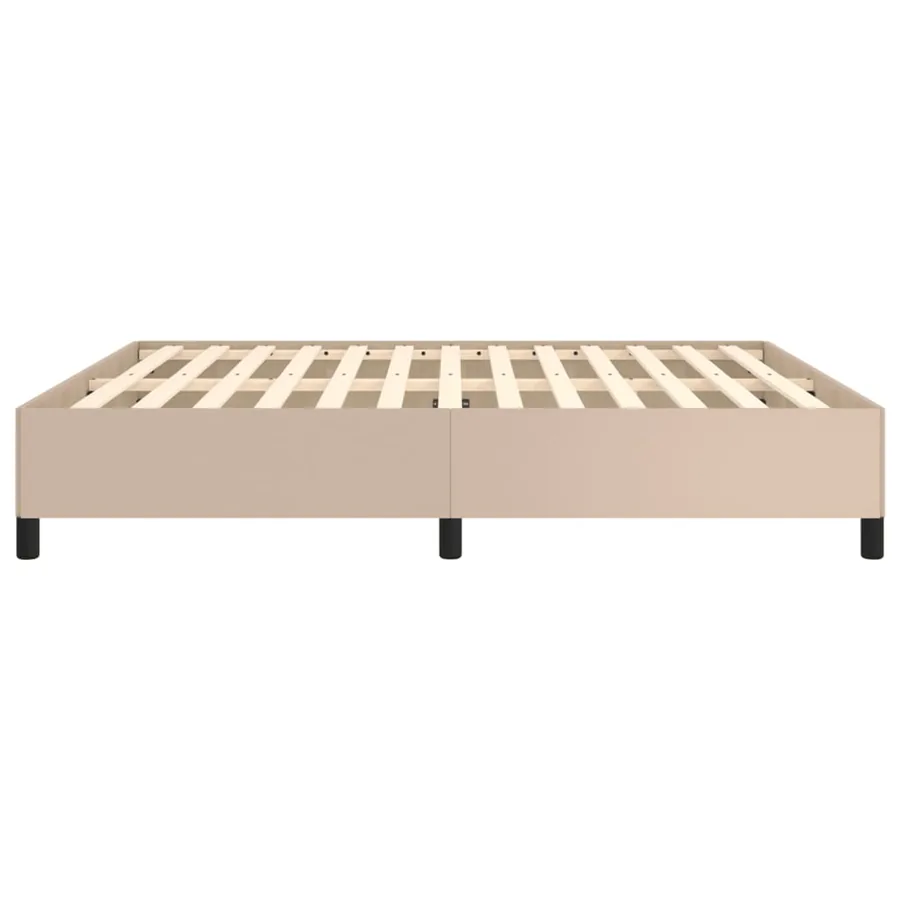 Cadre de lit sans matelas cappuccino 160x200 cm similicuir - 6