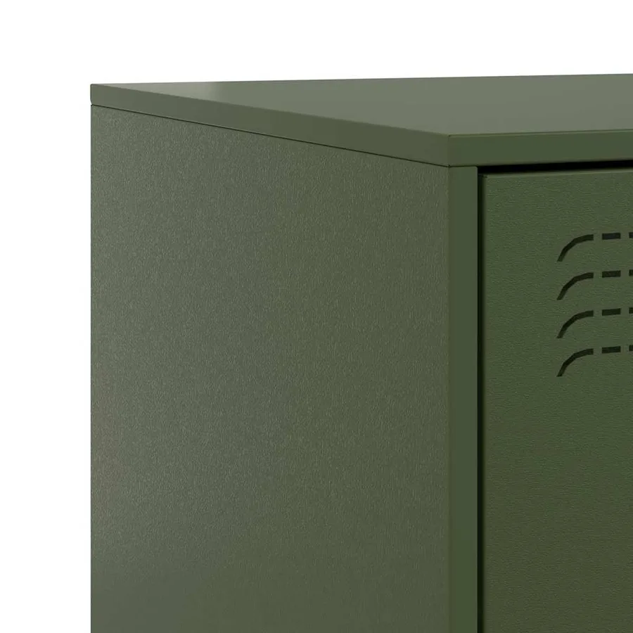 Tables de chevet 2 pcs vert 34,5x39x44 cm acier - 10