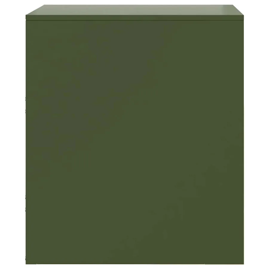 Tables de chevet 2 pcs vert 34,5x39x44 cm acier - 8