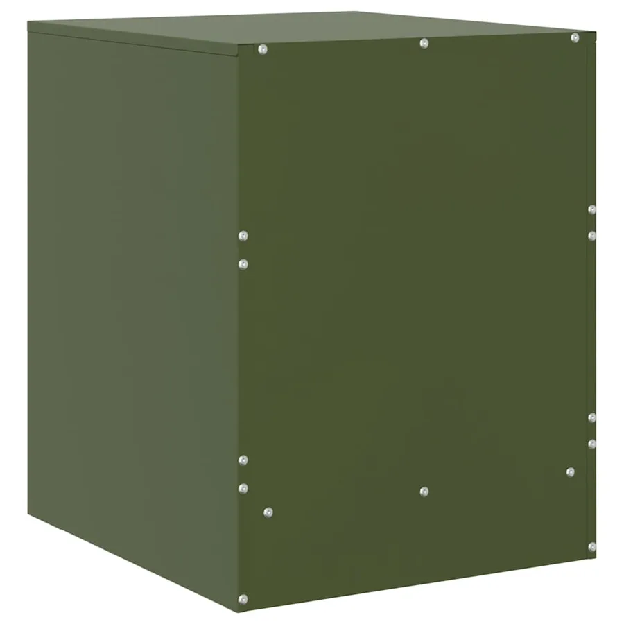 Tables de chevet 2 pcs vert 34,5x39x44 cm acier - 9